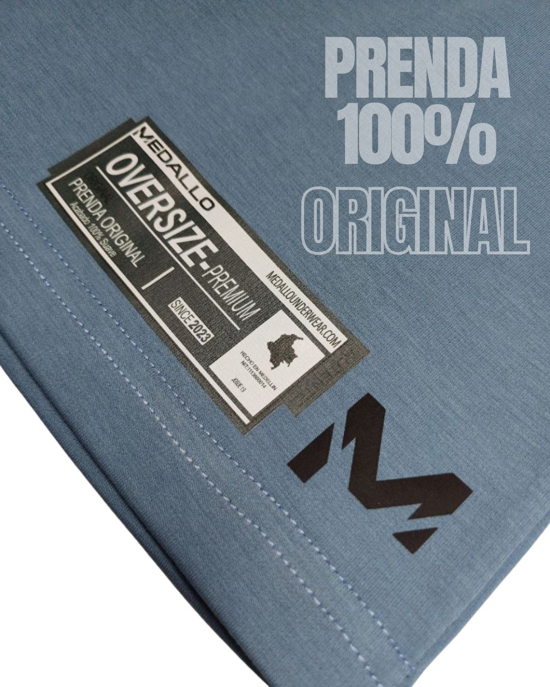 Camiseta Oversize Dubai - Azul Petróleo
