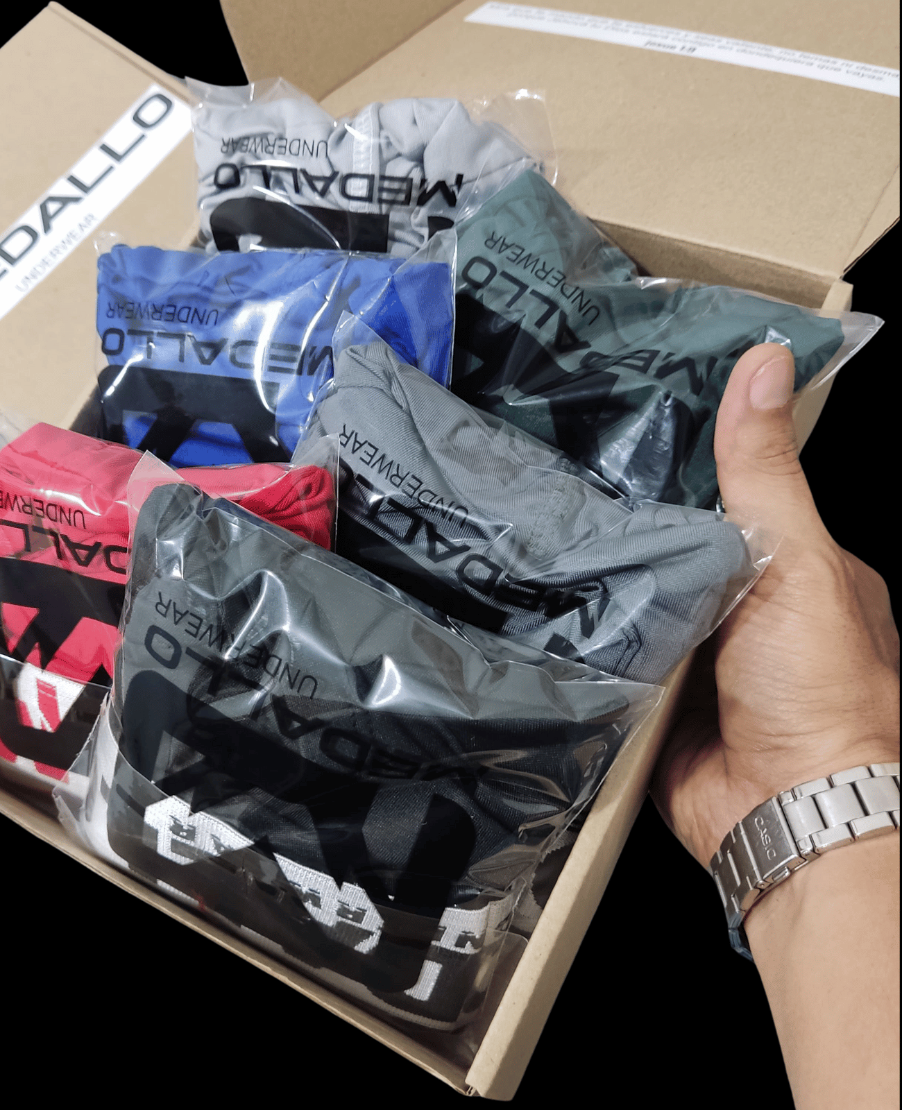 PACK DE BOXER MEDALLO ALGODÓN X7