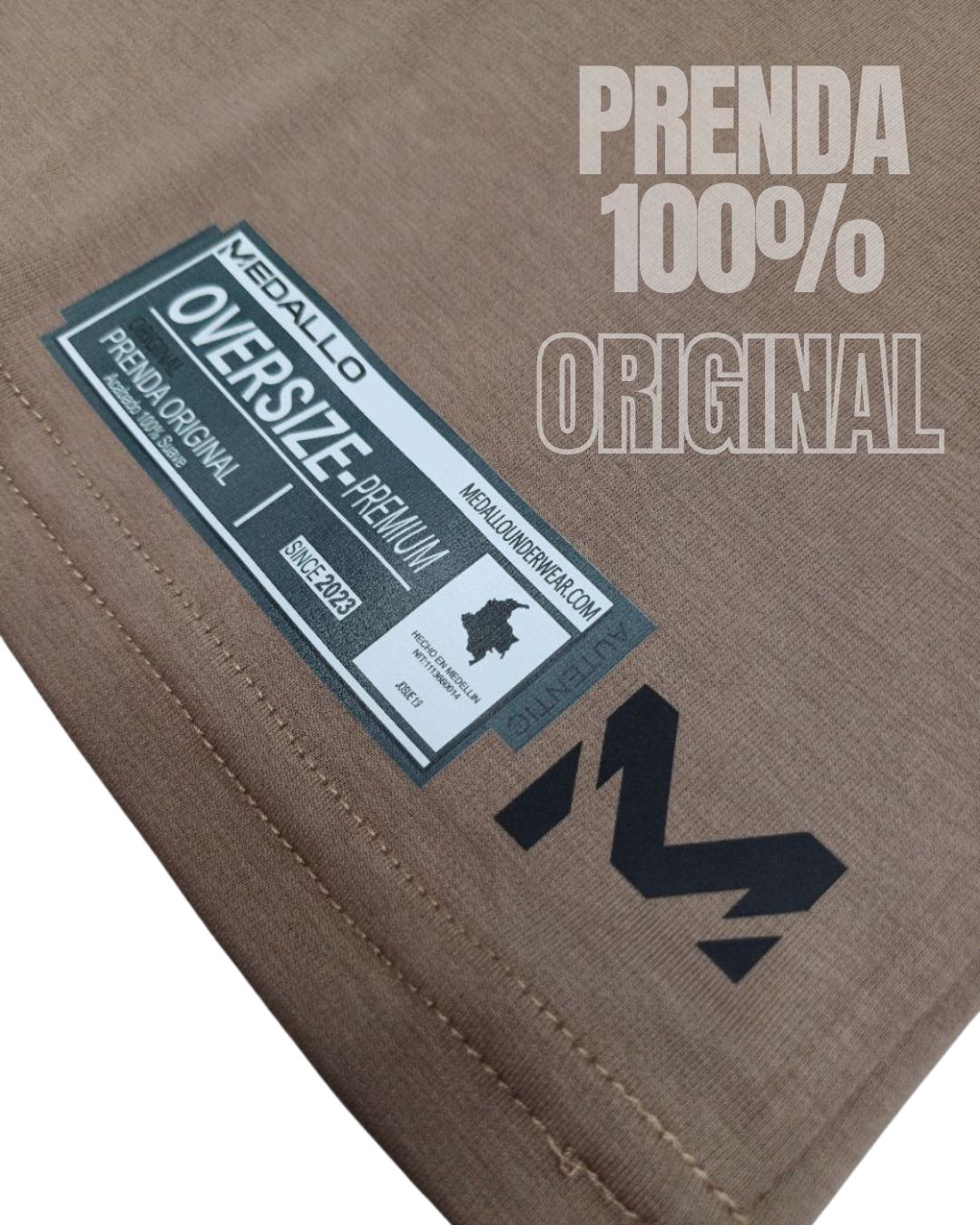 Camiseta Oversize Dubai - Café Oscuro