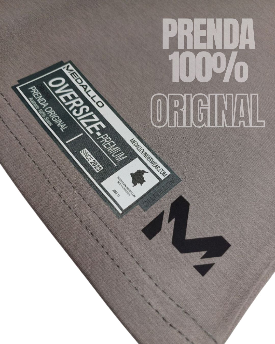 Camiseta Oversize Dubai - Gris Oscuro