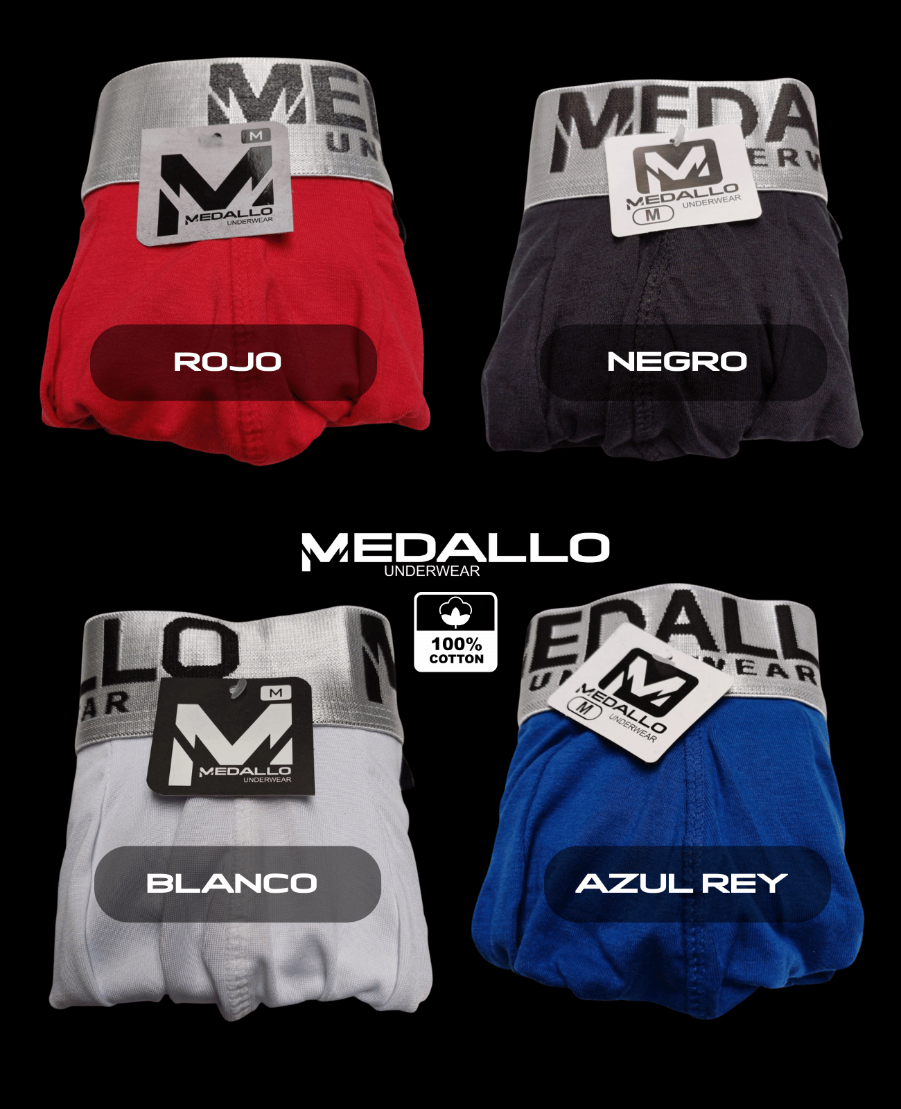 BOXER MEDIA PIERNA EN ALGODÓN