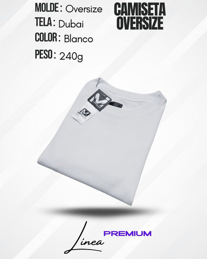 Camiseta Oversize Dubai - Blanca