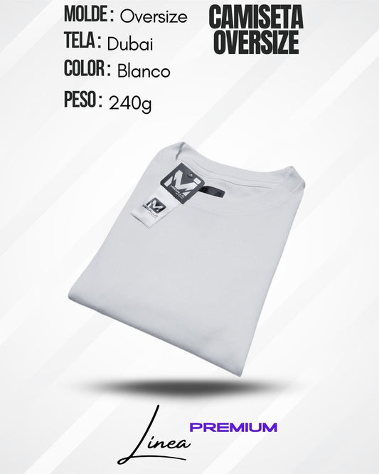 Camiseta Oversize Dubai - Blanca