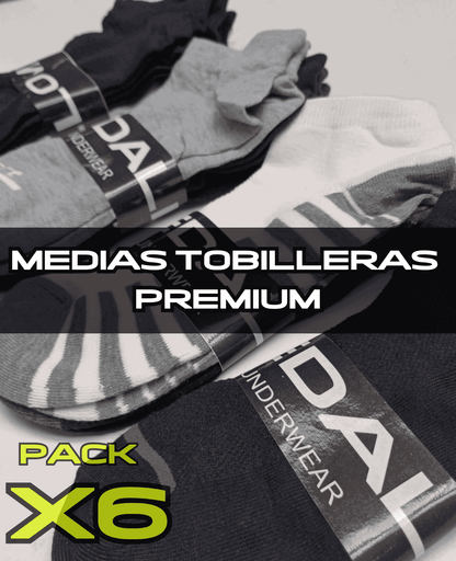 PACK X 6 Medias Tobilleras Premium