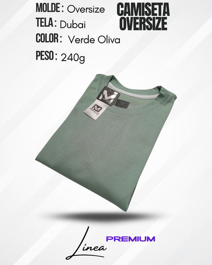 Camiseta Oversize Dubai - Verde Oliva