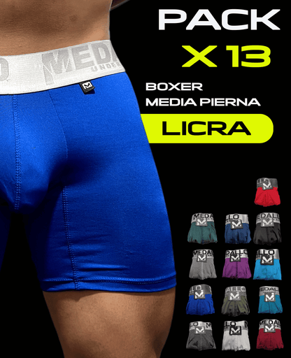 PACK DE BOXER LICRA X13
