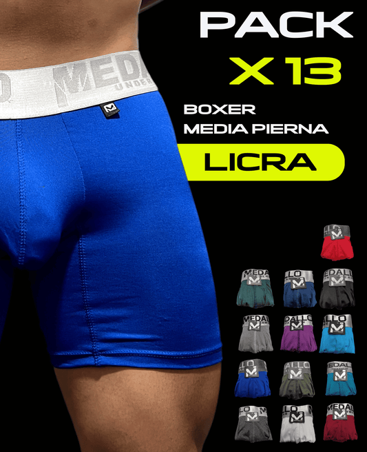 PACK DE BOXER LICRA X13