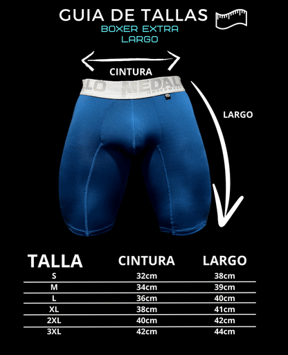 PACK DE BOXER MEDALLO EXTRA LARGO LICRA X13
