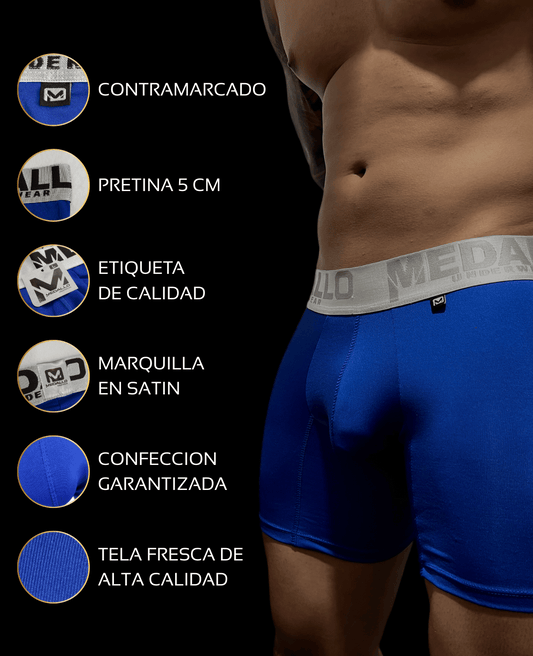 PACK DE BOXER MEDALLO LICRA X7