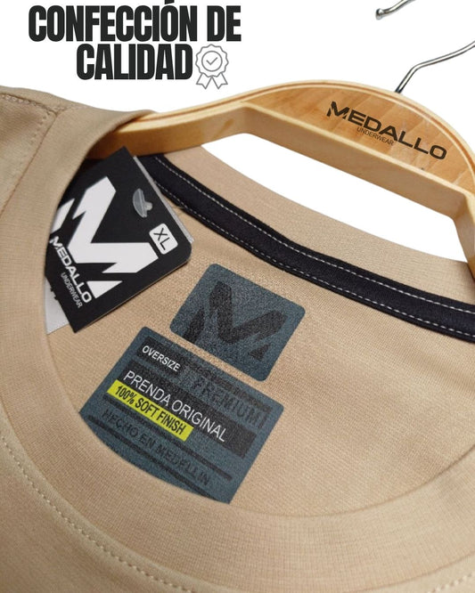 Camiseta Oversize Dubai - Camel