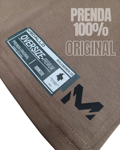 Camiseta Oversize Dubai - Café Oscuro
