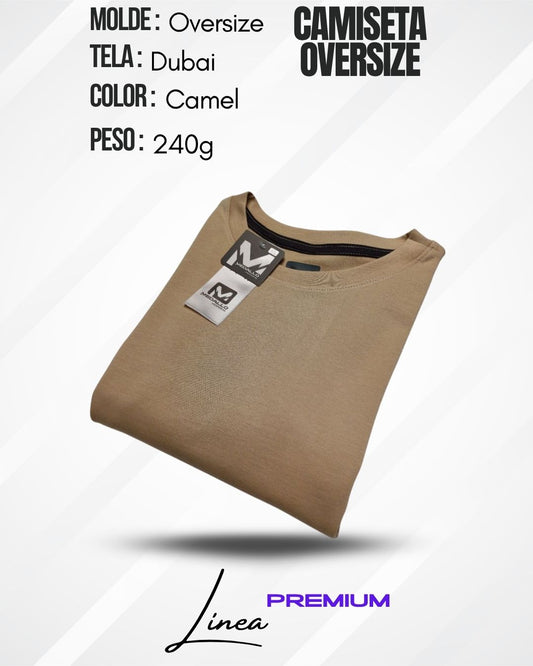 Camiseta Oversize Dubai - Camel
