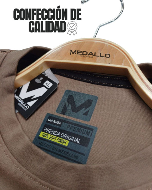 Camiseta Oversize Dubai - Café Oscuro