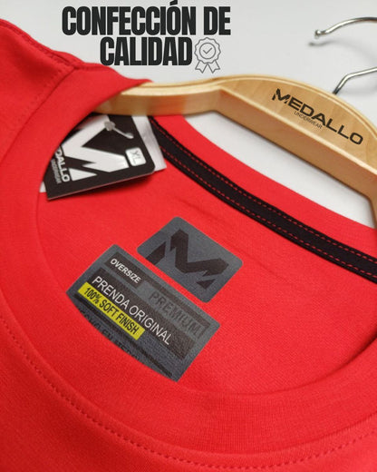 Camiseta Oversize Dubai - Roja